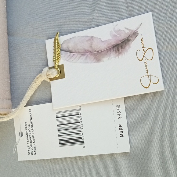 Jessica Simpson Large Frankie Wallet with Gold Accents - Picture 5 of 6